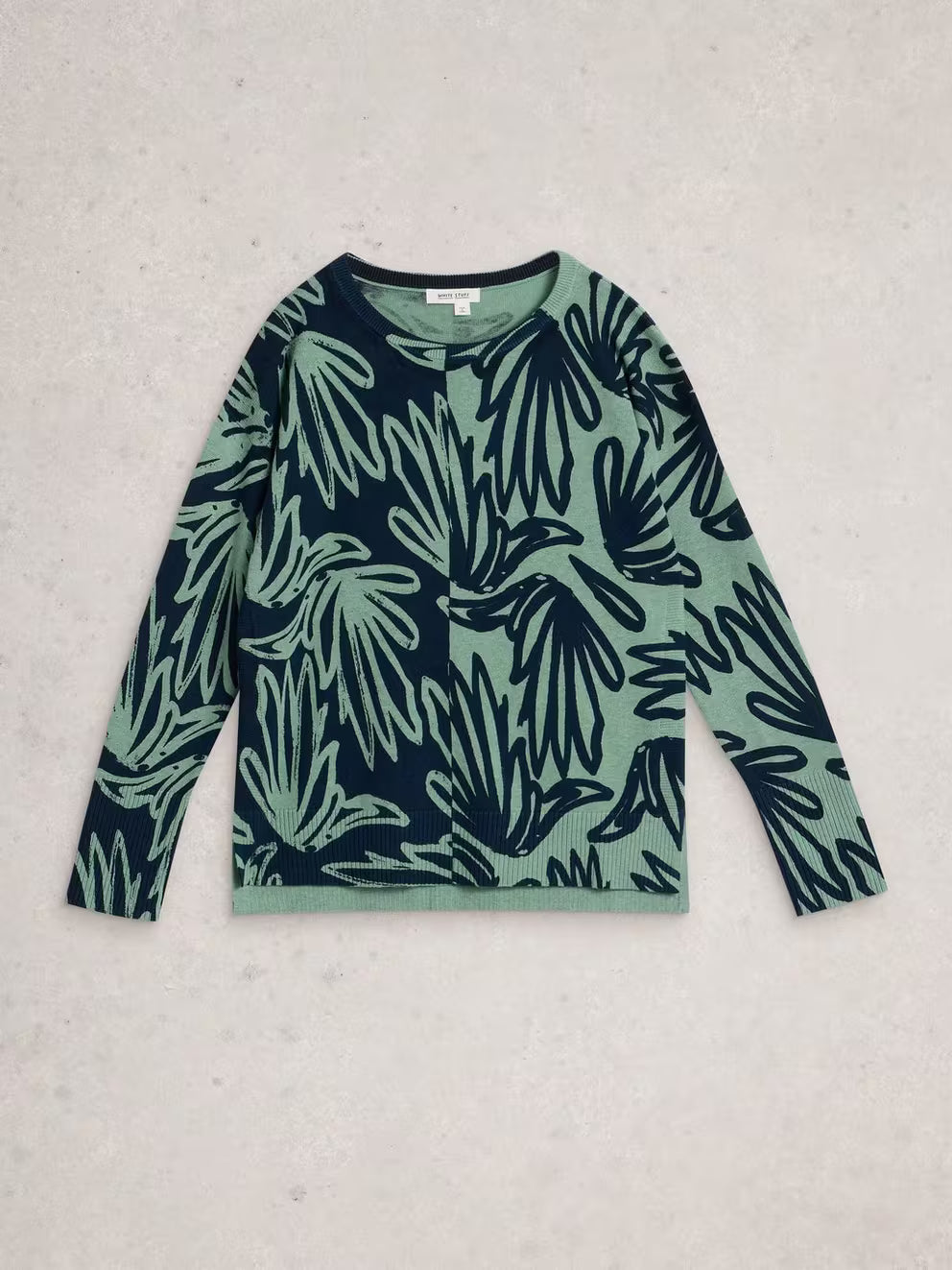 White Stuff Olive Print Jumper - Blue Print 26