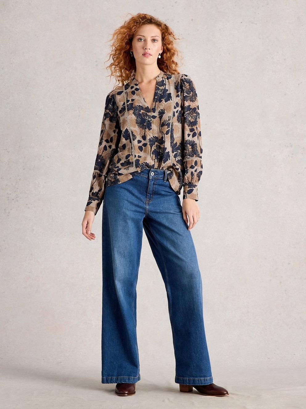 White Stuff Paloma Top - Natural Multi