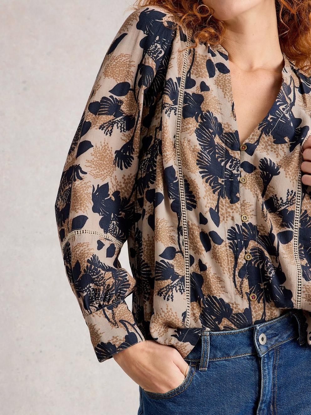 White Stuff Paloma Top - Natural Multi