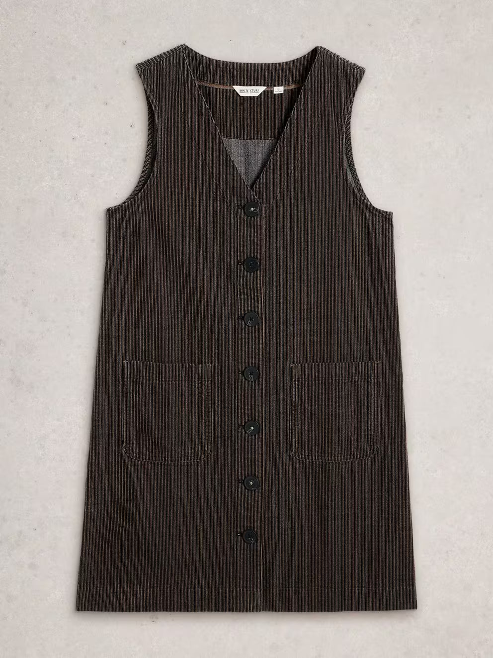 White Stuff Rose Cord Pinny