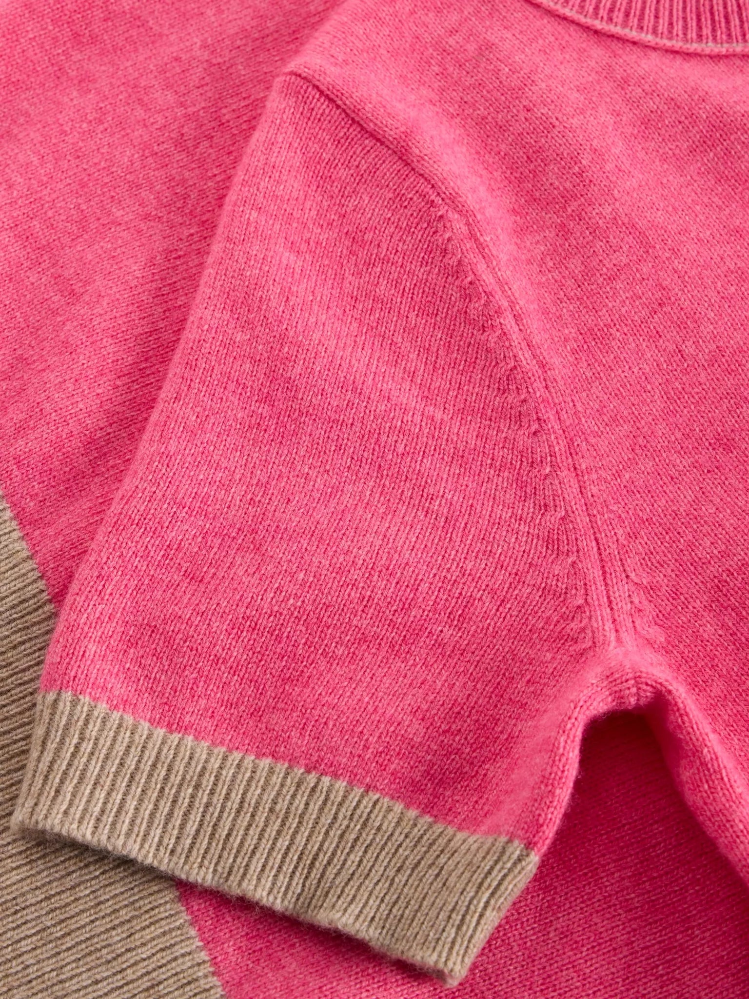 White Stuff Sansa Knitted Tee - Pink Multi