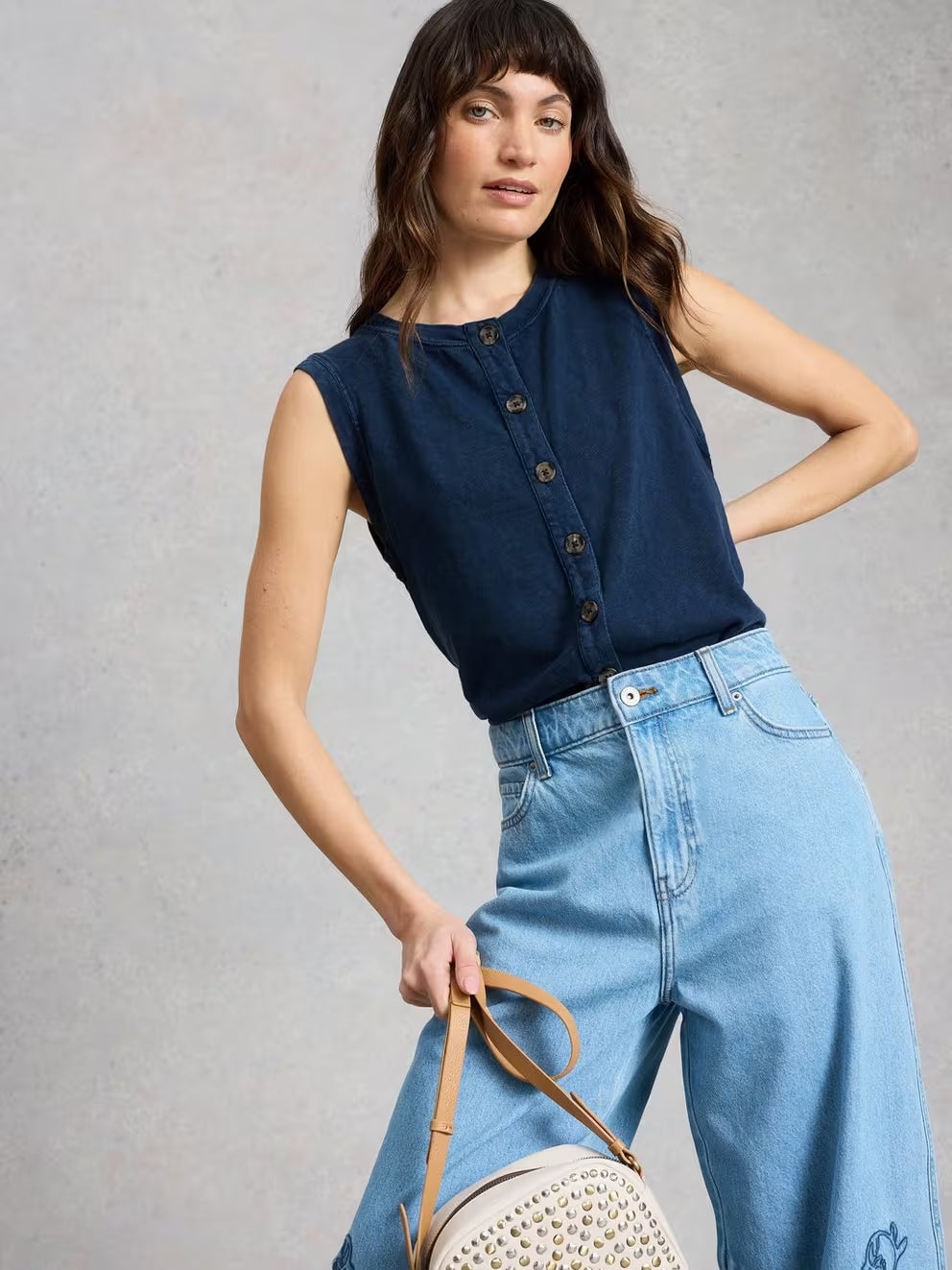 White Stuff Simone Tank - Indigo Blue