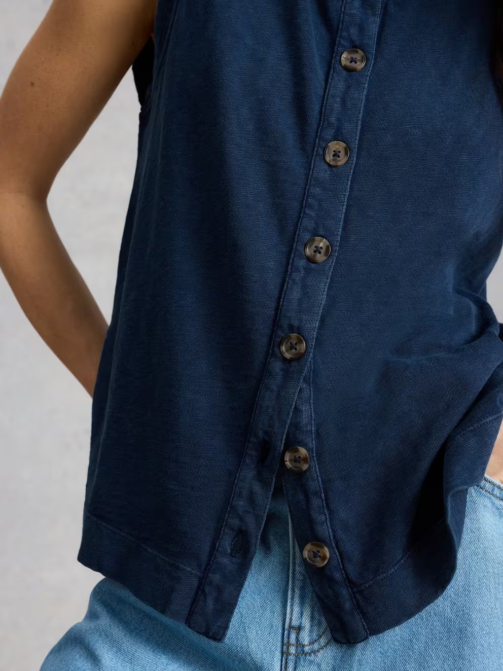 White Stuff Simone Tank - Indigo Blue