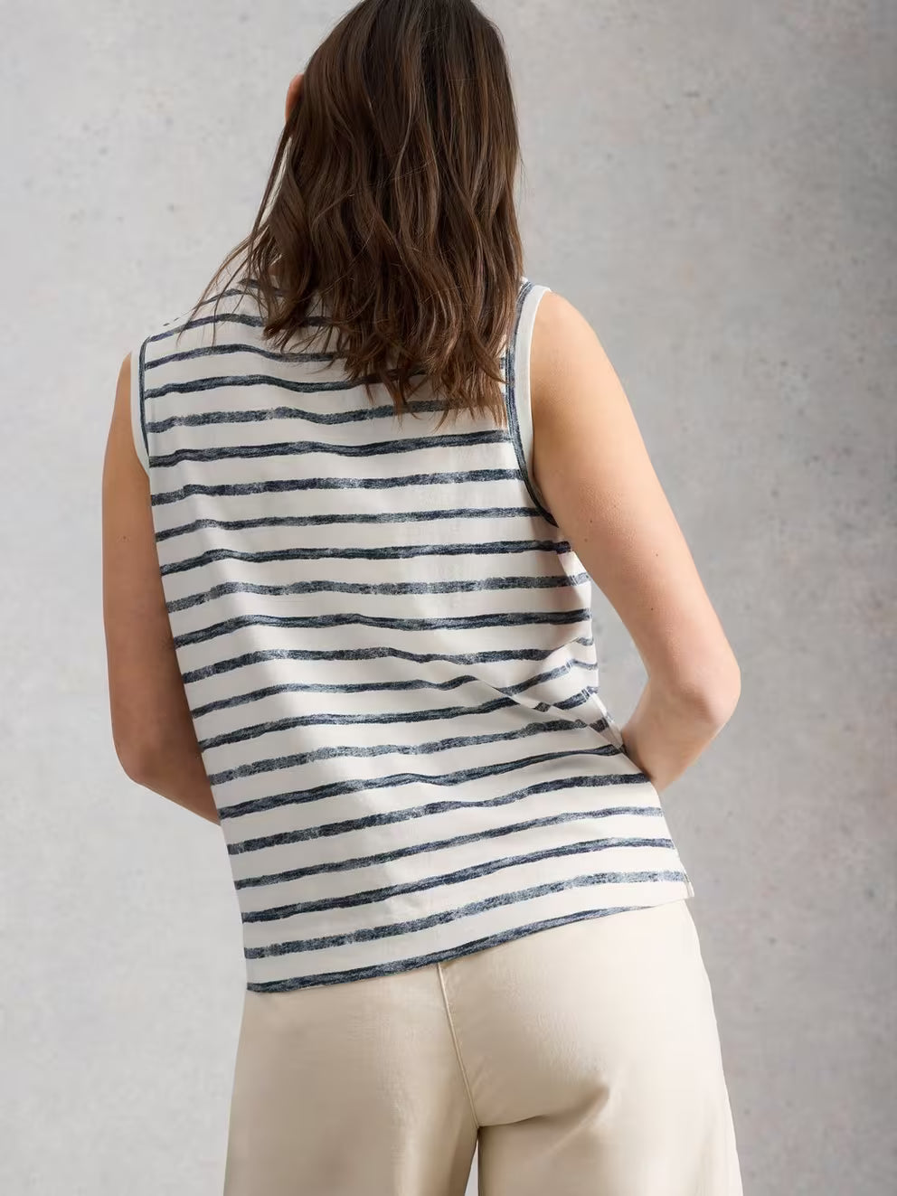White Stuff Simone Tank - Ivory Multi