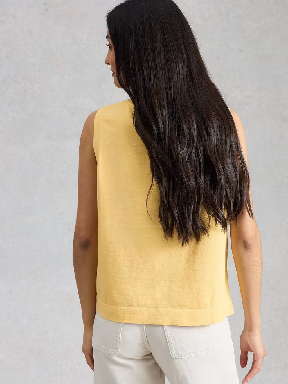 White Stuff Simone Tank - Light Yellow