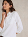 White Stuff Sophie Organic Cotton Shirt - Ivory Clothing - Tops - Shirts - Blouses - Blouses Mid Price by White Stuff | Grace the Boutique