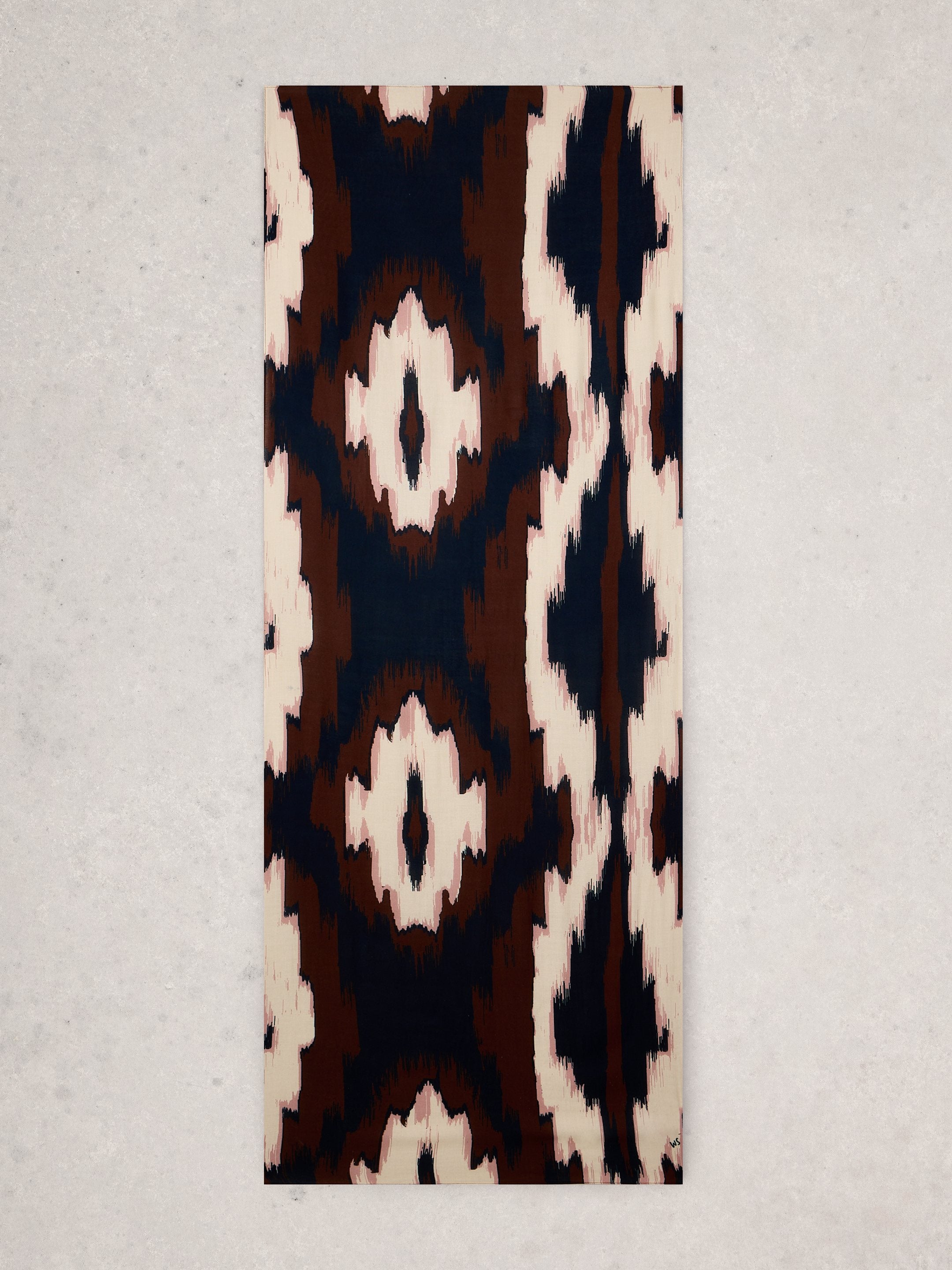 White Stuff Sophie Printed Scarf - Brown Print
