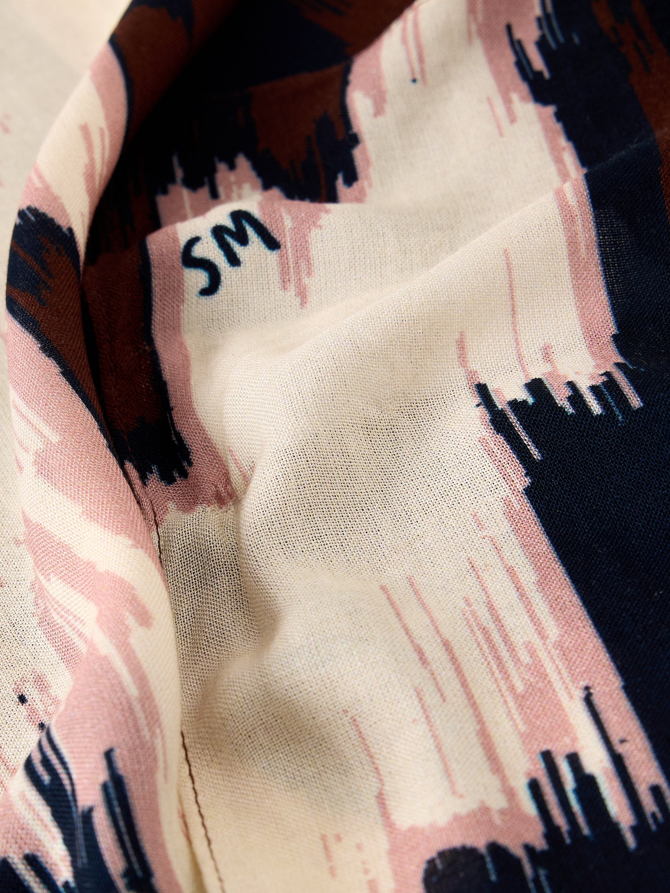 White Stuff Sophie Printed Scarf - Brown Print