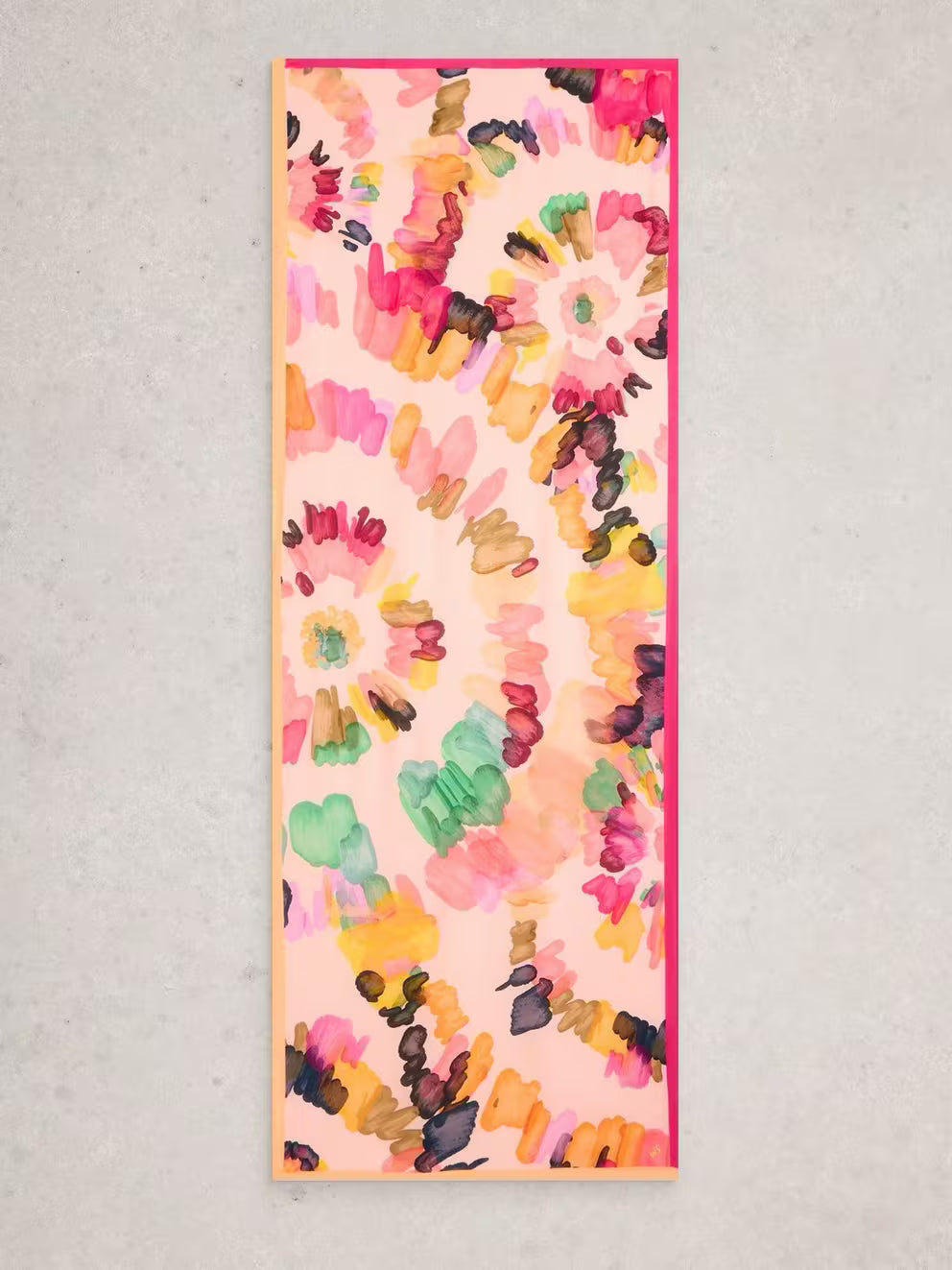 White Stuff Sophie Printed Scarf - Pink Multi