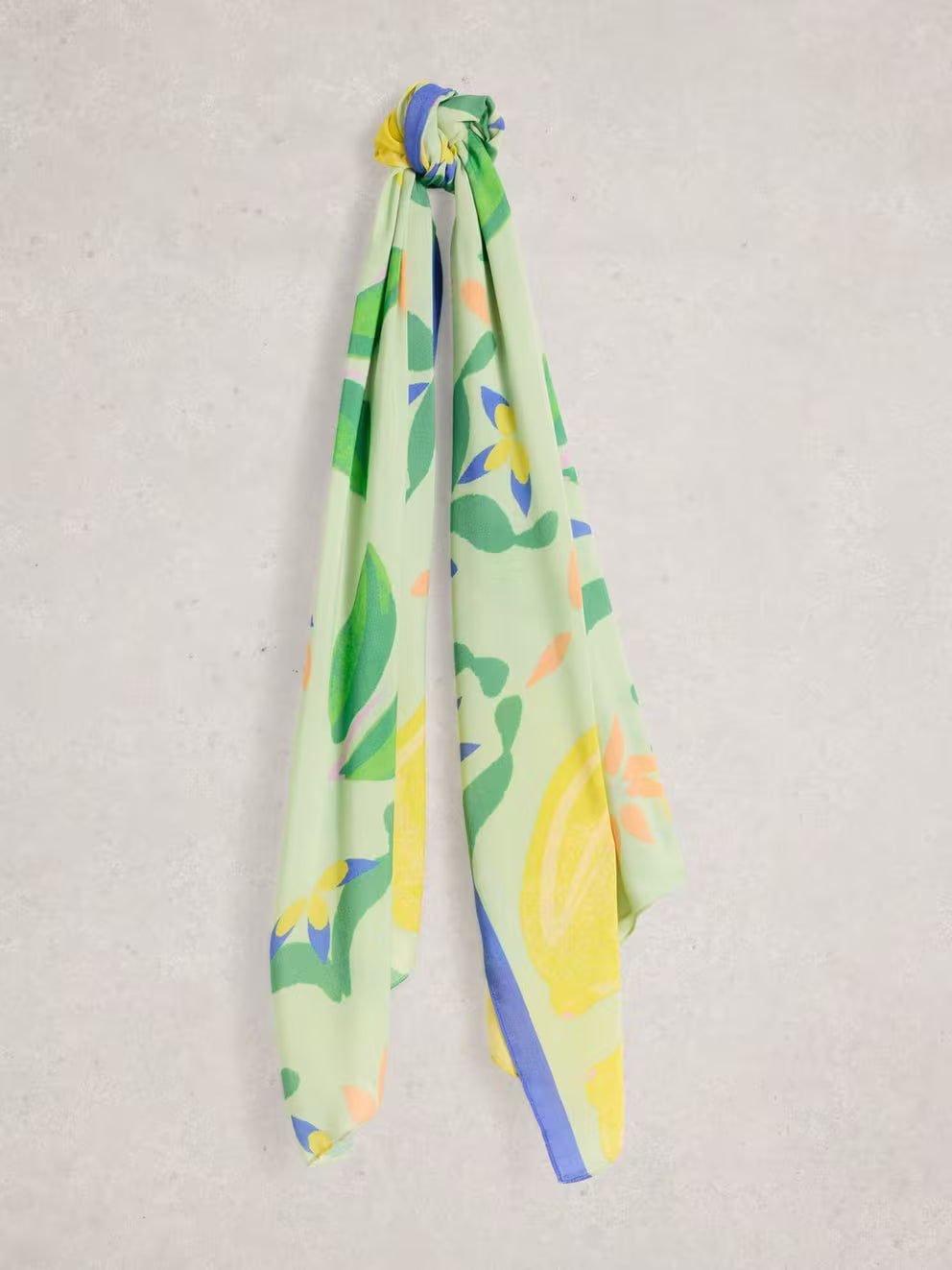 White Stuff Sophie Printed Scarf - Yellow Print