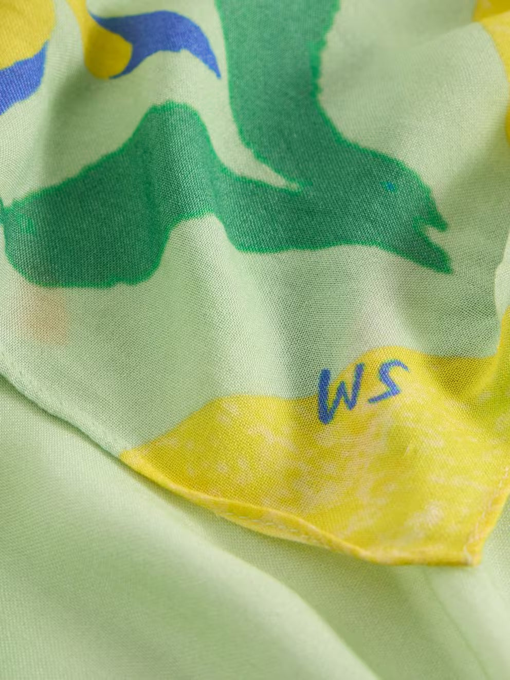 White Stuff Sophie Printed Scarf - Yellow Print