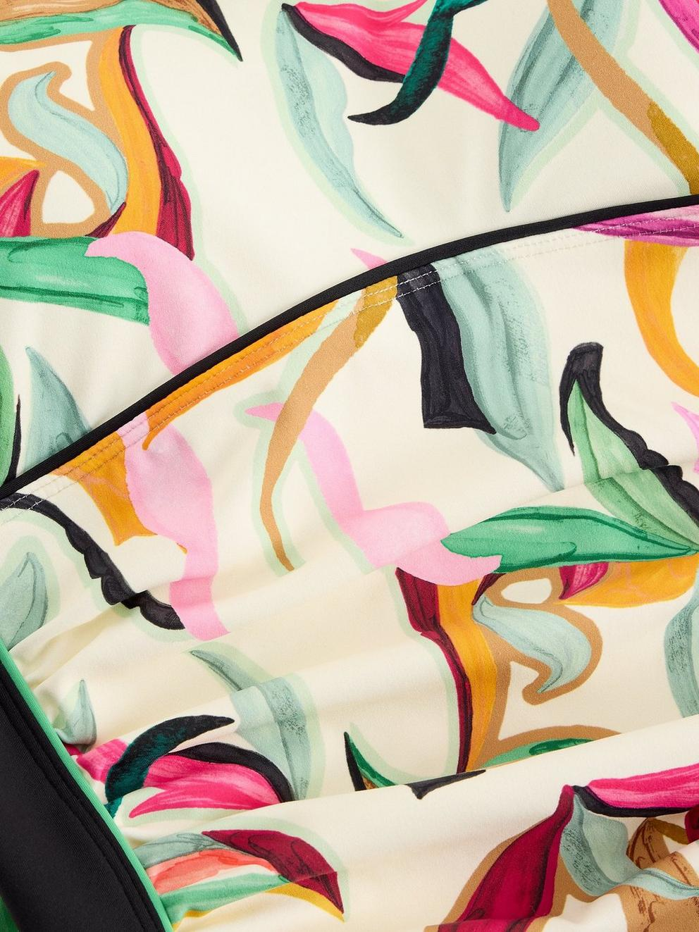 White Stuff Splash Control Swimsuit - Ivory Print