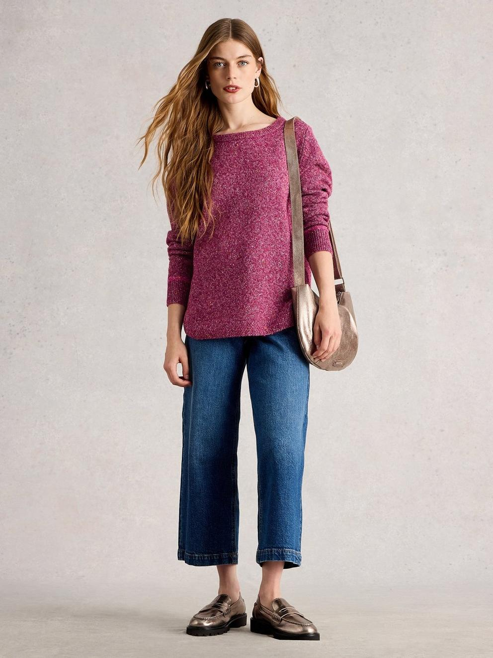 White Stuff Talia Jumper - Dark Plum