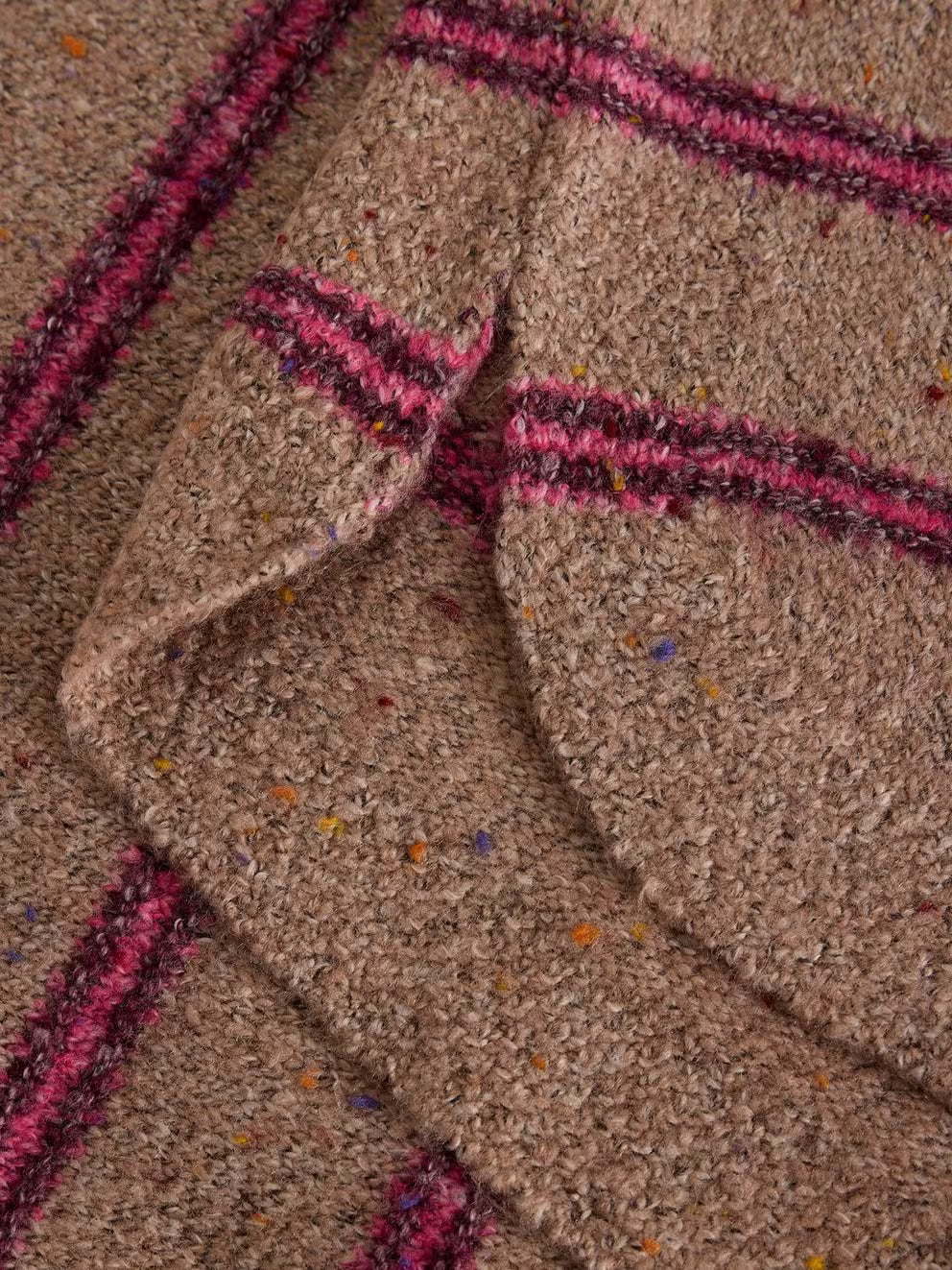 White Stuff Talia Stripe Jumper - Natural Multi