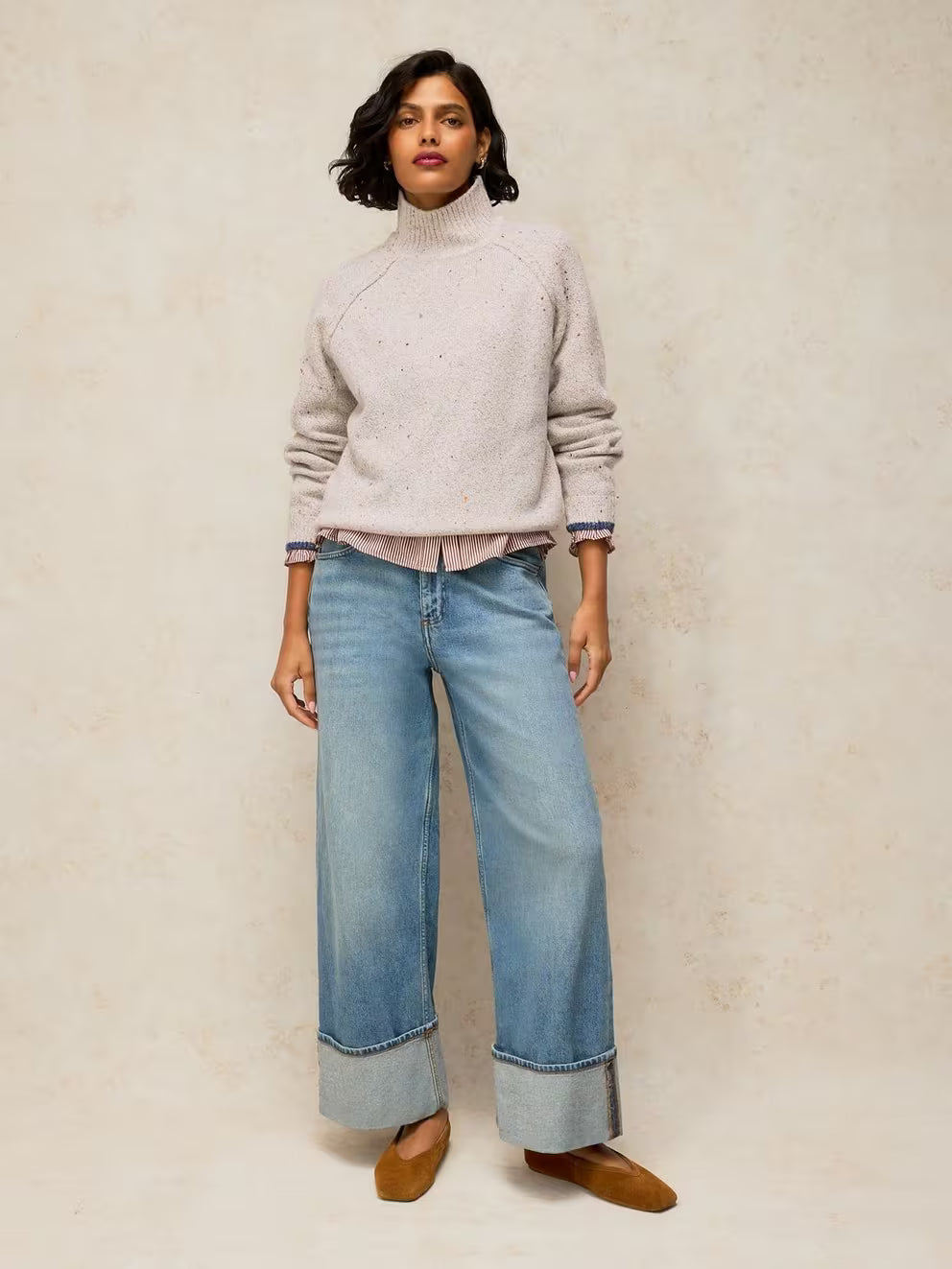 White Stuff Talia Sweater - Light Grey