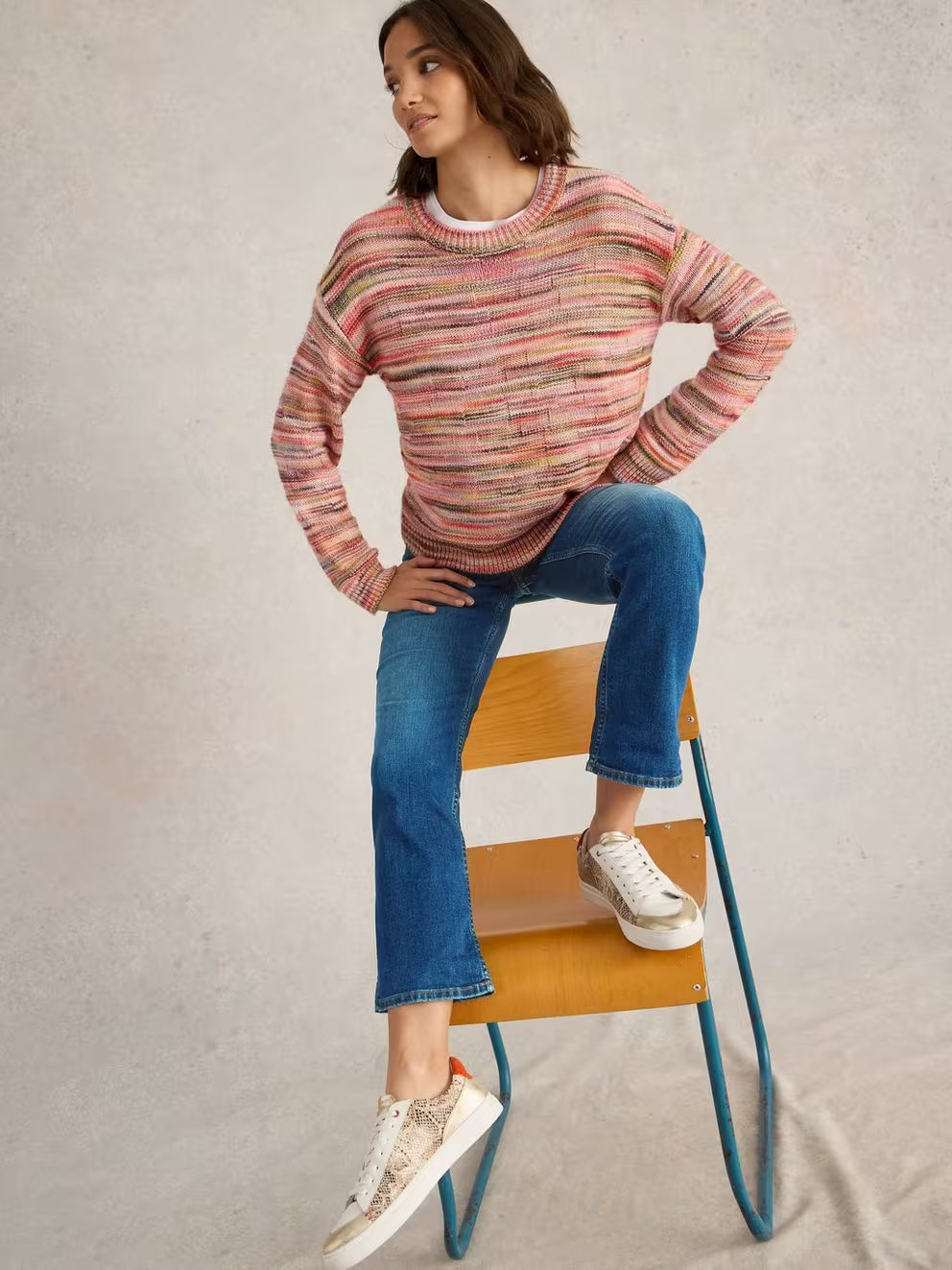 White Stuff Taylor Straight Jean - Mid Denim