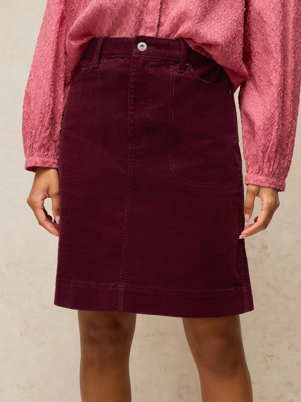 White Stuff Tia Skirt - Dark Plum