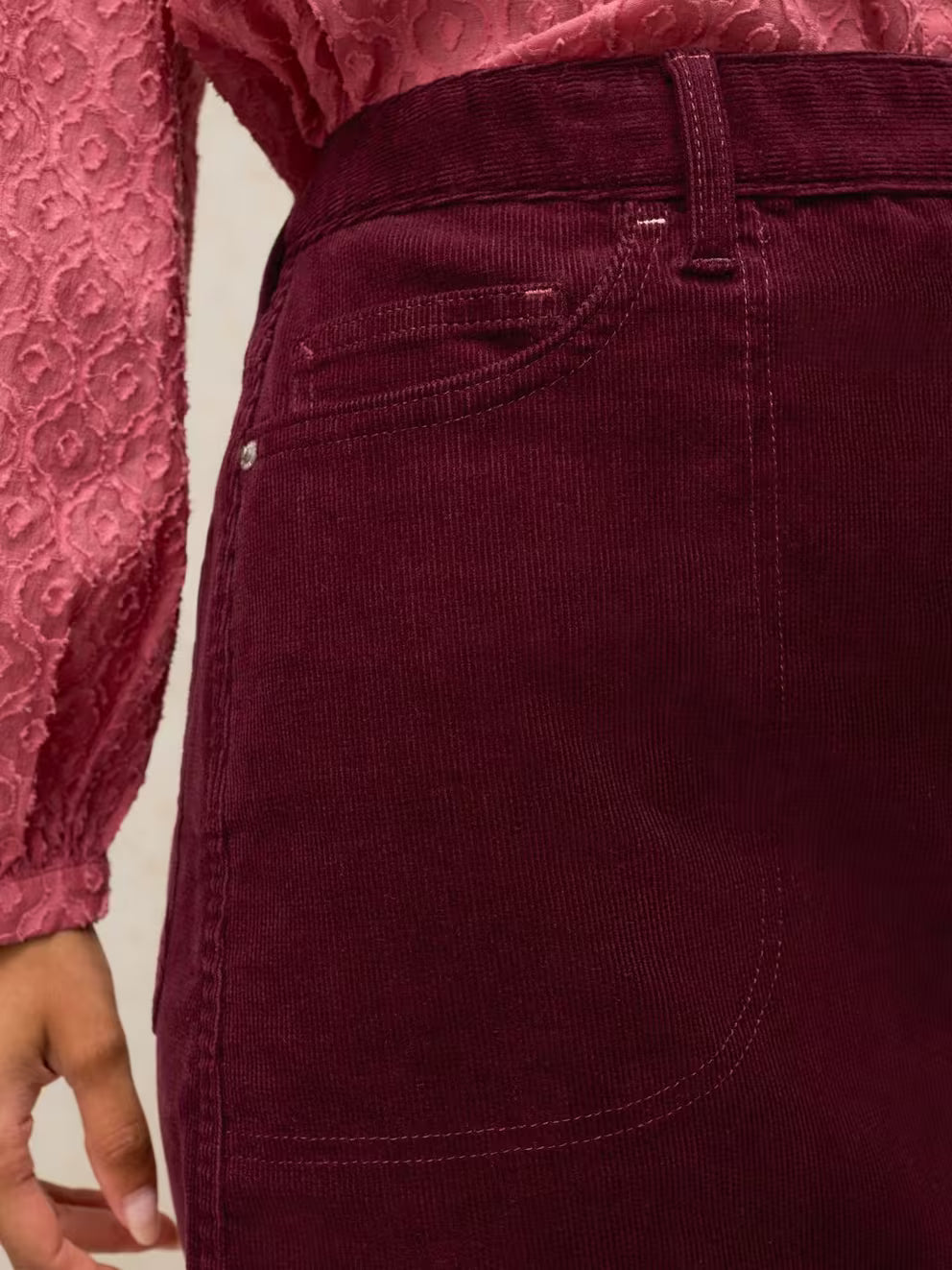 White Stuff Tia Skirt - Dark Plum