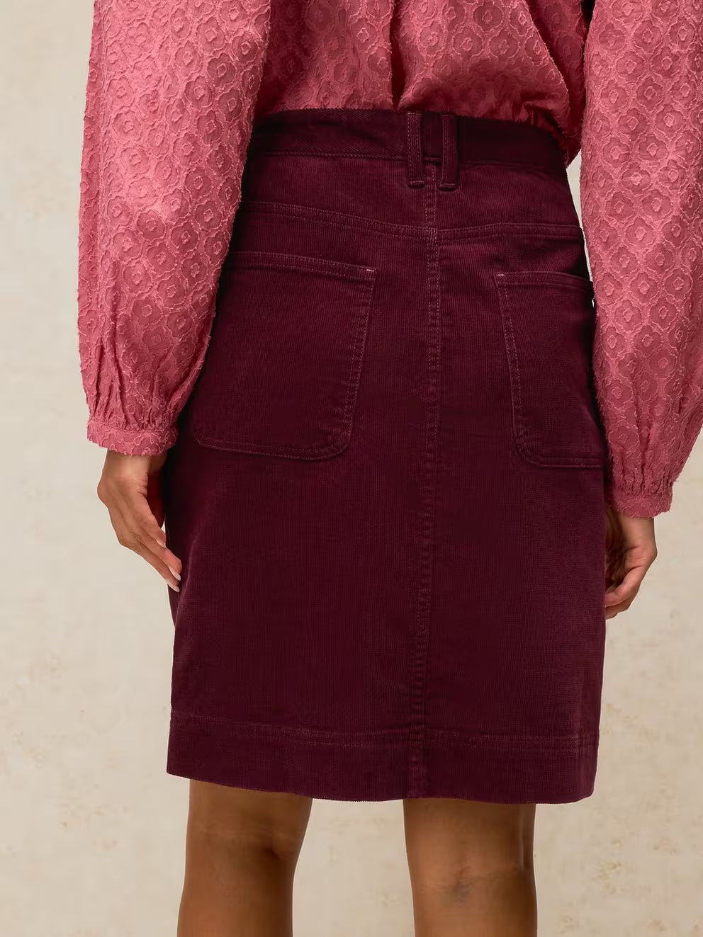 White Stuff Tia Skirt - Dark Plum