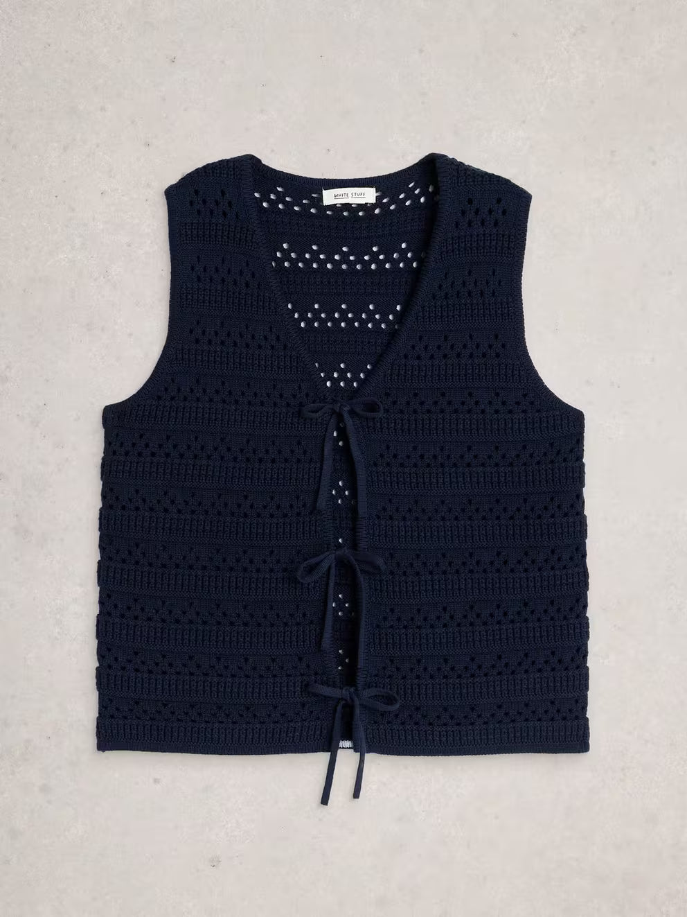 White Stuff Tilda Tie Tank - Dark Navy