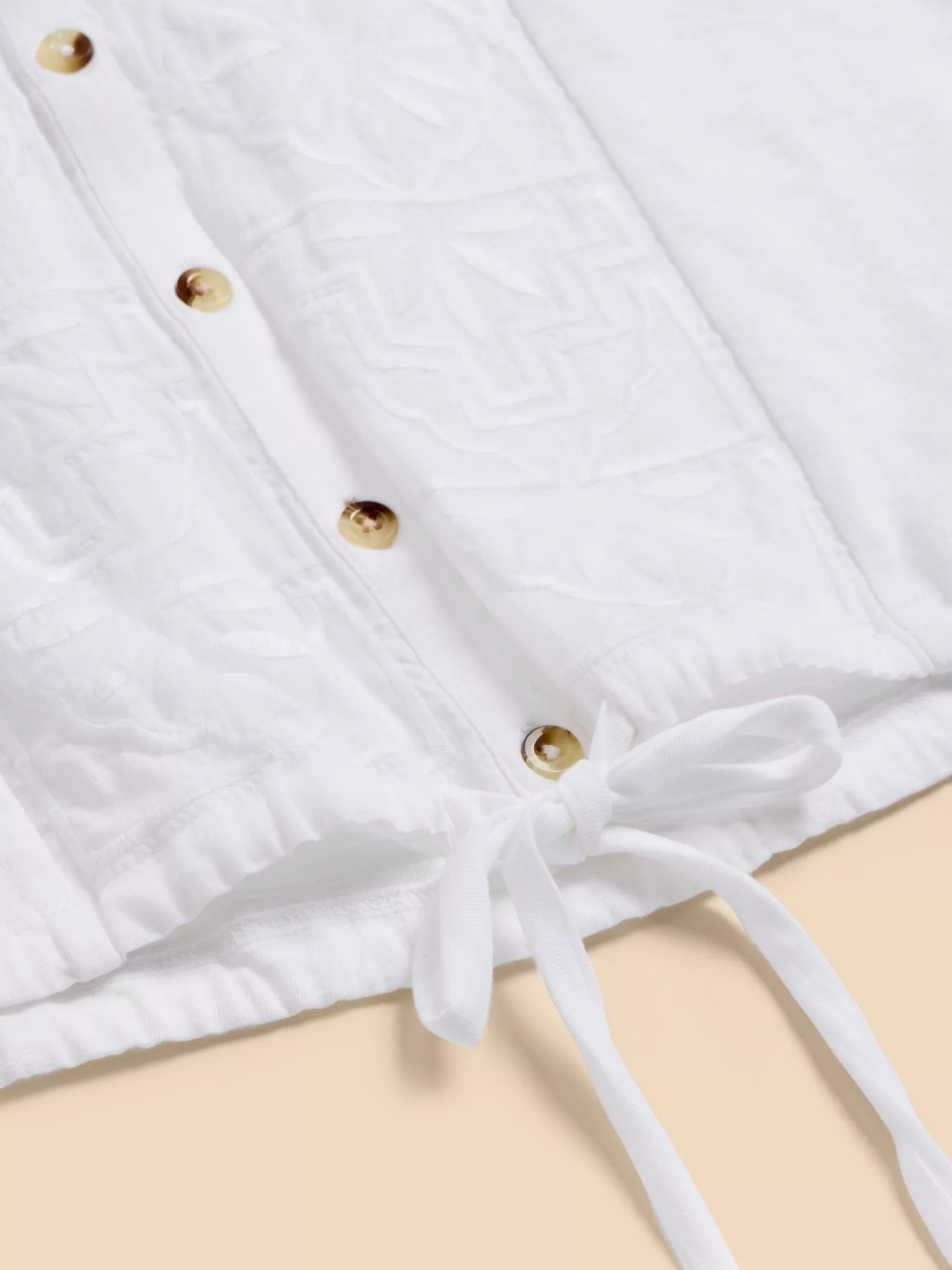 White Stuff Tulip Jersey Tank - Pale Ivory Clothing - Tops - Shirts - SS Knits - Sleeveless Knits by White Stuff | Grace the Boutique