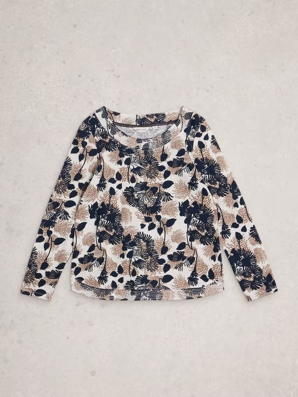 White Stuff Weaver Long Sleeve - Natural Multi