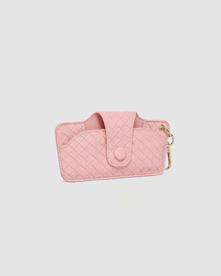 Louenhide Skittle Sunglass Case - Woven Pastel Pink