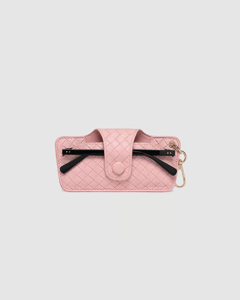 Louenhide Skittle Sunglass Case - Woven Pastel Pink