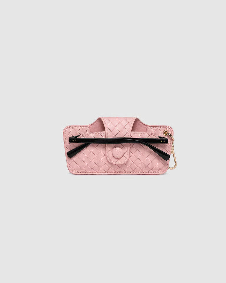 Louenhide Skittle Sunglass Case - Woven Pastel Pink