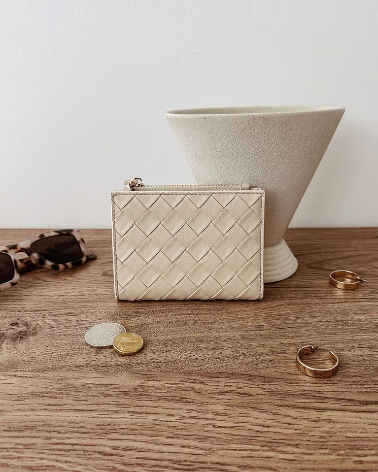 Louenhide Lily Woven Wallet - Malt