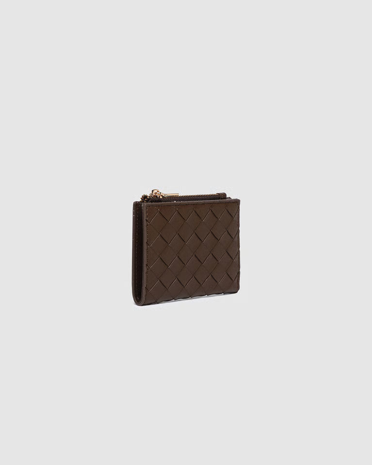Louenhide Lily Woven Wallet - Chocolate