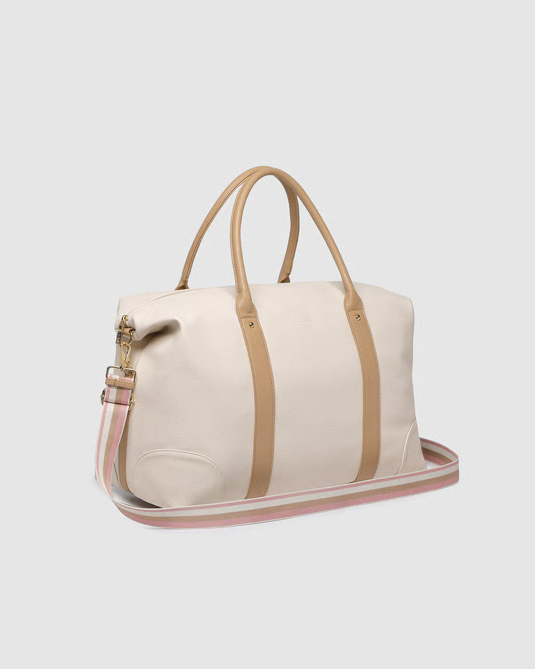 Louenhide Alexis Stripe Weekender Bag - Vanilla