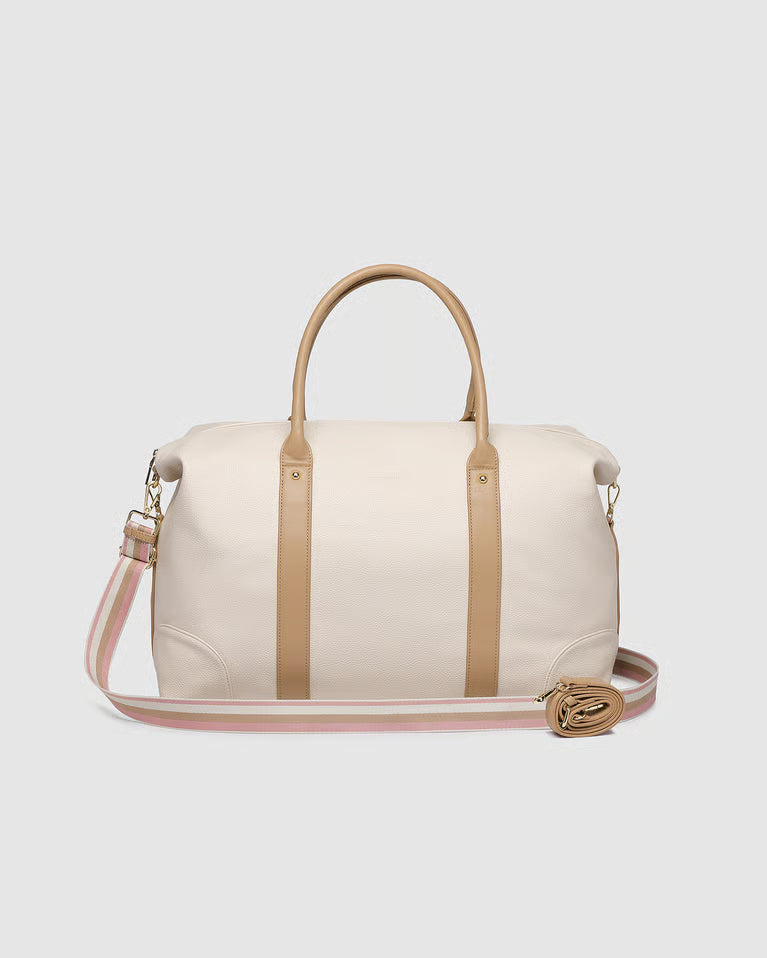 Louenhide Alexis Stripe Weekender Bag - Vanilla