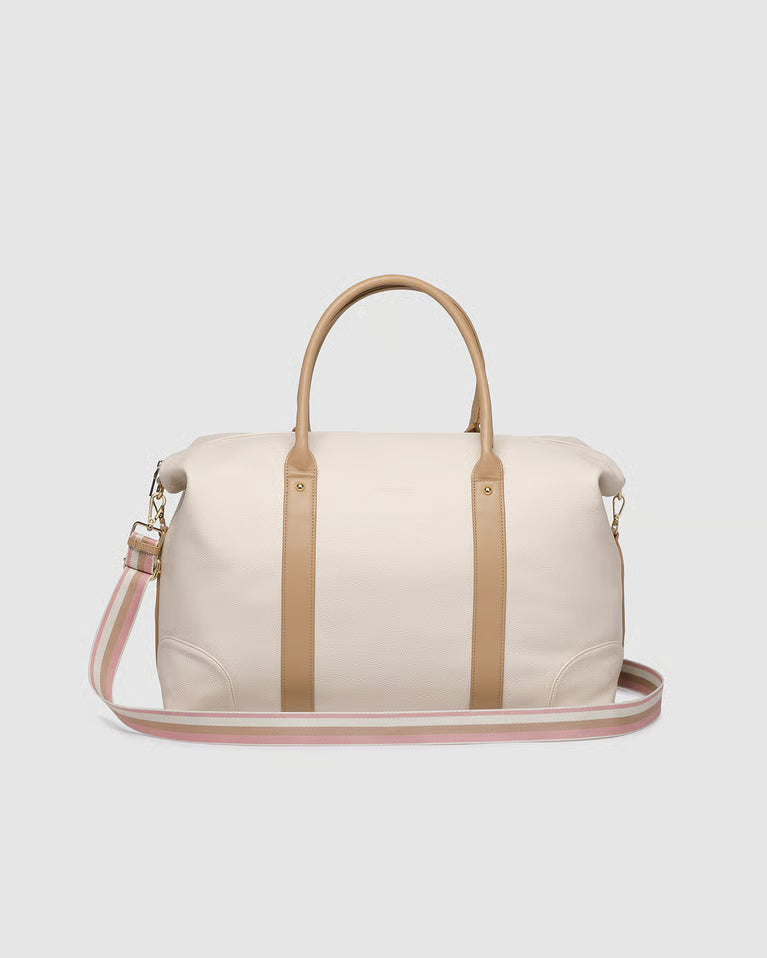 Louenhide Alexis Stripe Weekender Bag - Vanilla