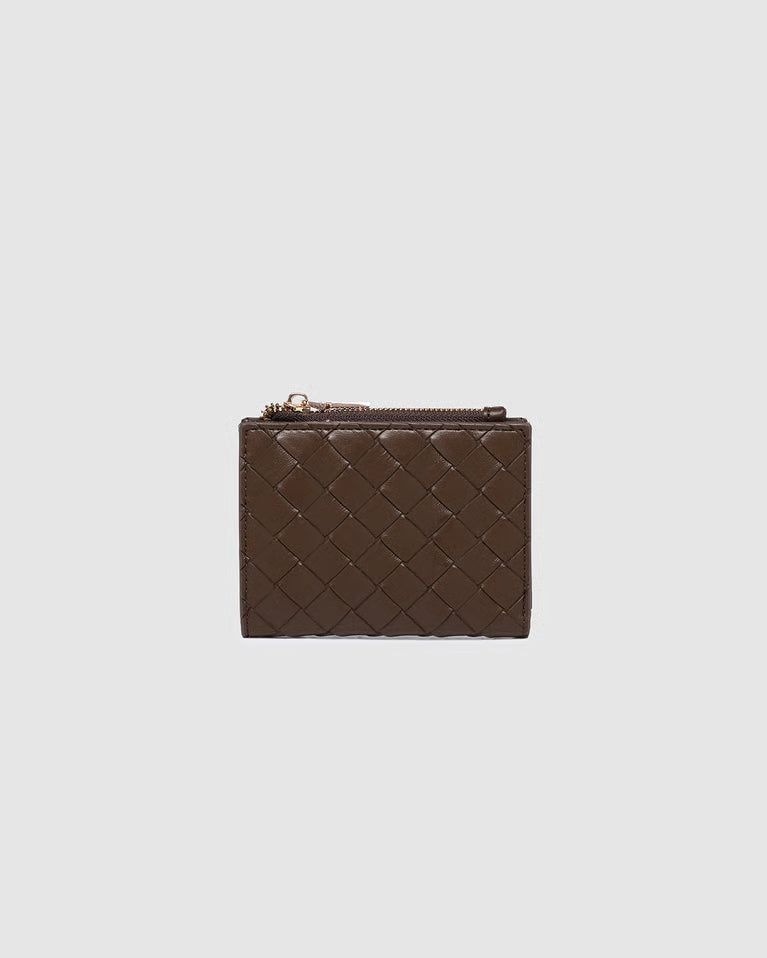 Louenhide Lily Woven Wallet - Chocolate