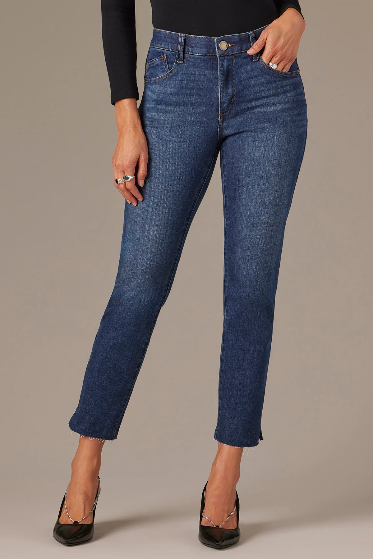 Wit & Wisdom Logan High Rise Skinny - Dark Blue