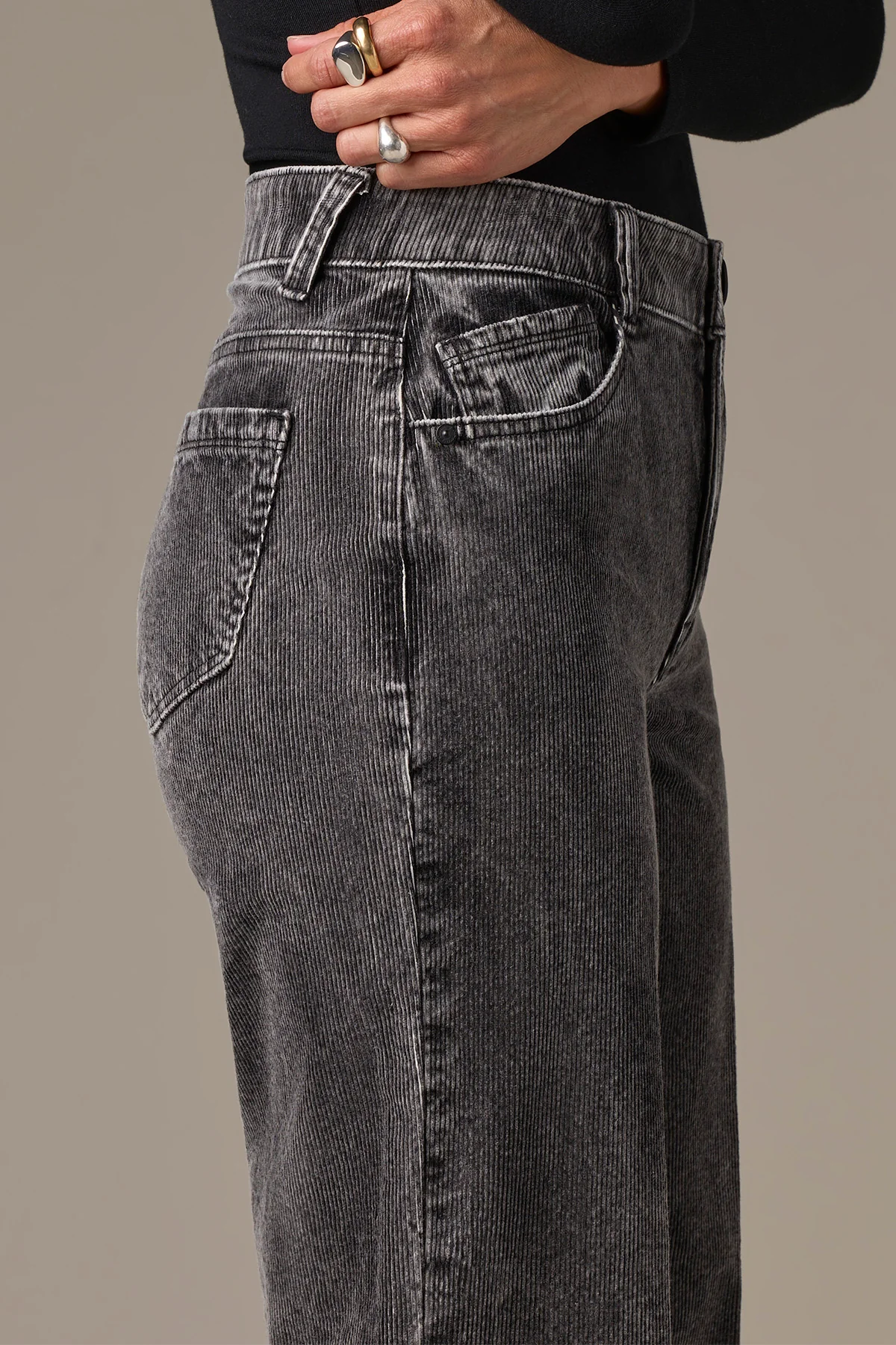 Wit & Wisdom Sam High Rise Wide Leg - Washed Grey