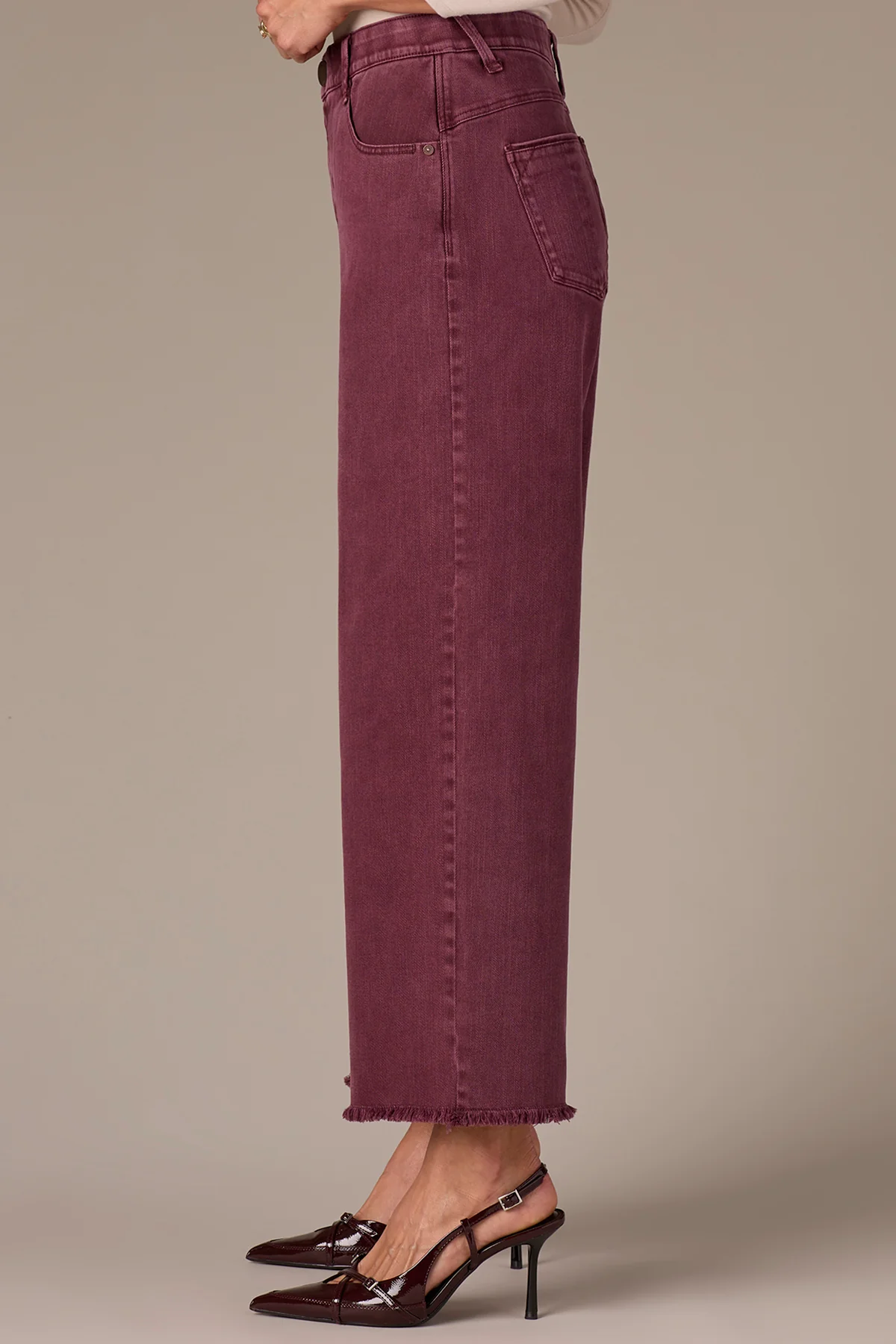 Wit & Wisdom Wyatt Skyrise Crop - Washed Fig