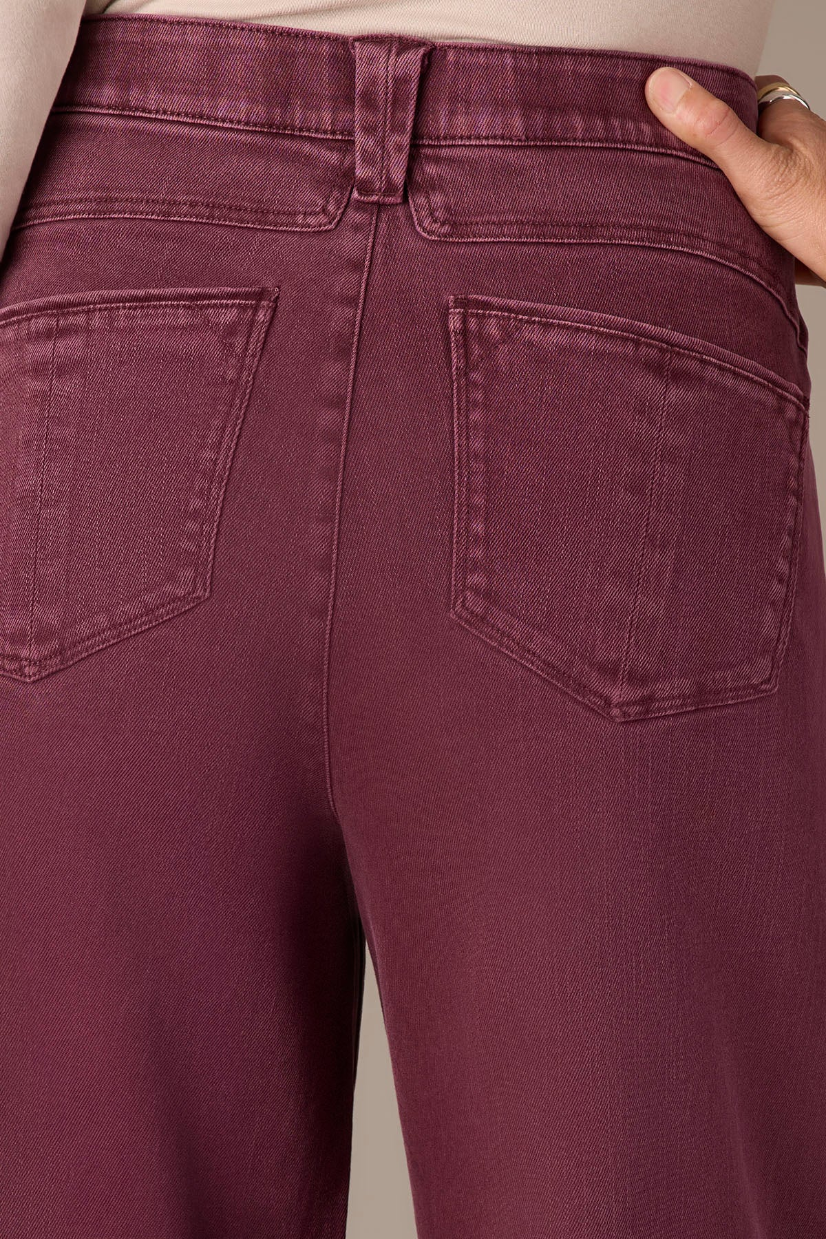 Wit & Wisdom Wyatt Skyrise Crop - Washed Fig