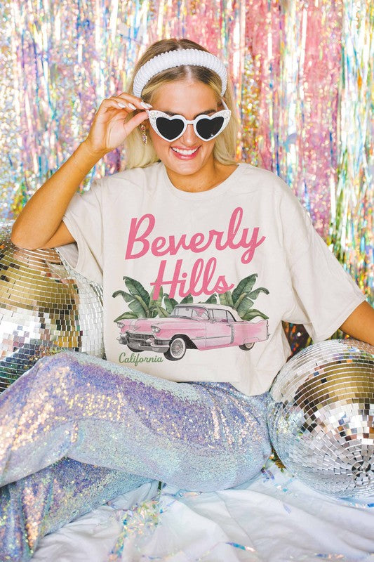 WKNDER Beverly Hills California Graphic Tee - White Clothing - Tops - Shirts - SS Knits by WKNDER | Grace the Boutique