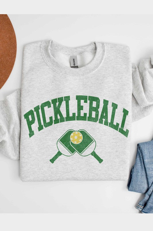 WKNDER Pickleball Graphic Sweatshirt Clothing - Tops - Sweaters - Sweatshirts by WKNDER | Grace the Boutique