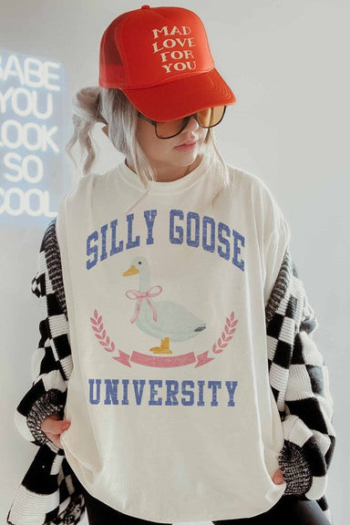 WKNDER Silly Goose University Graphic Tee Clothing - Tops - Shirts - SS Knits by WKNDER | Grace the Boutique