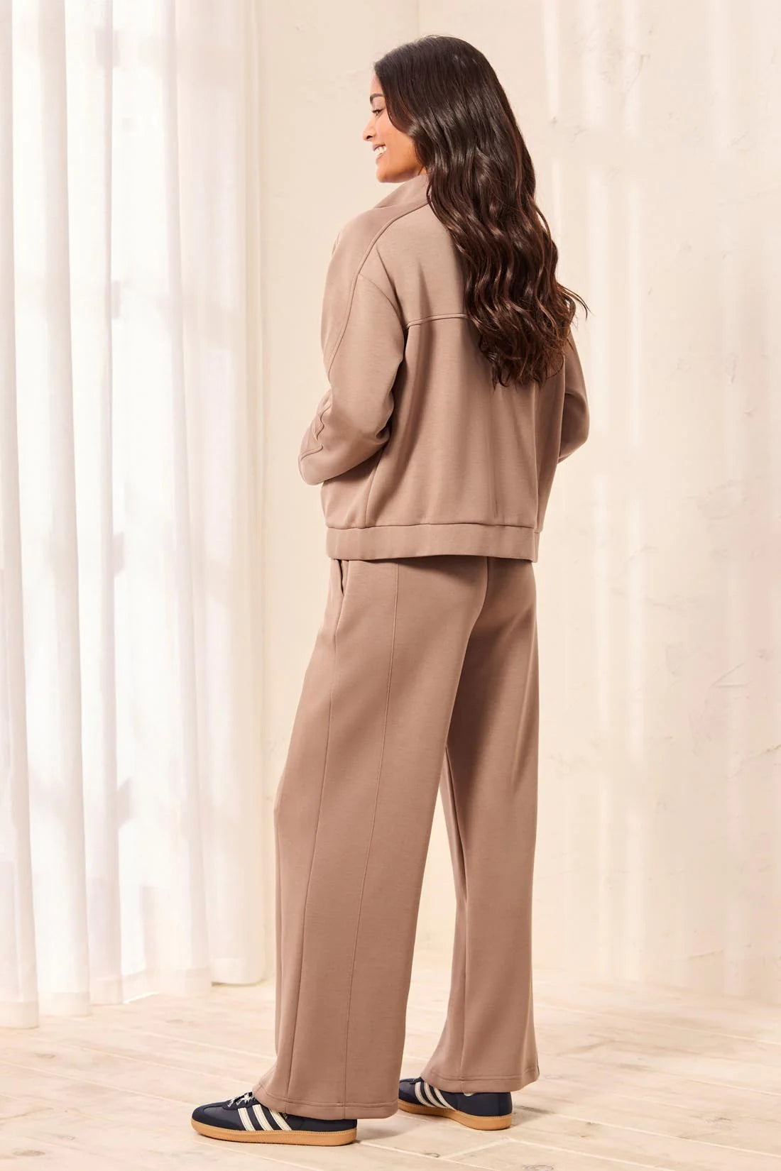 Tribal Techno Lux Wide Leg Pant - Fossil