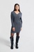 Yaya Alexandra Dress - Anthracite Melange Clothing - Dresses + Jumpsuits - Dresses - Short Dresses by Yaya | Grace the Boutique