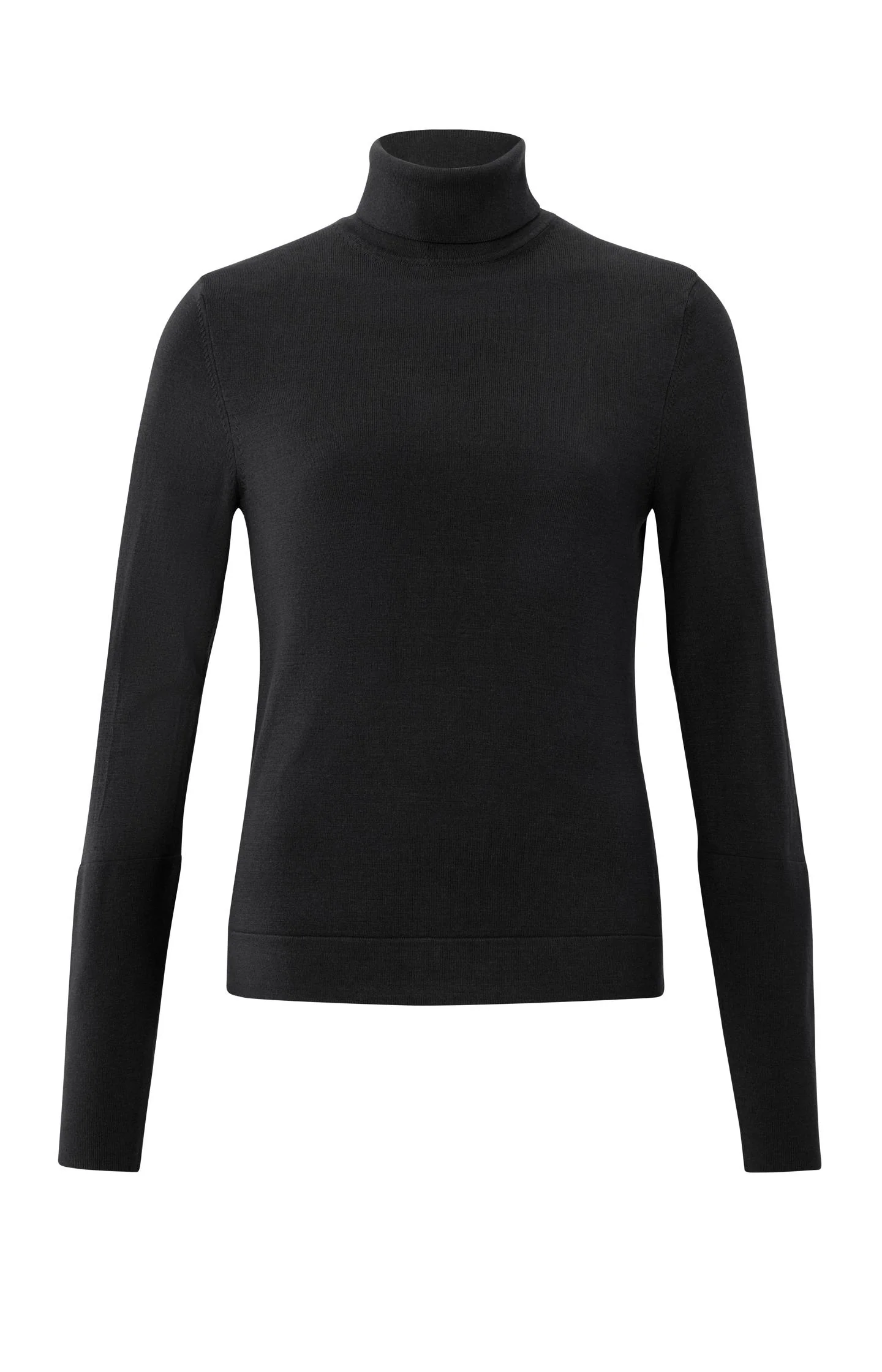 Yaya Basic Turtleneck - Black Clothing - Tops - Sweaters - Pullovers - Fine Gauge Pullovers by Yaya | Grace the Boutique