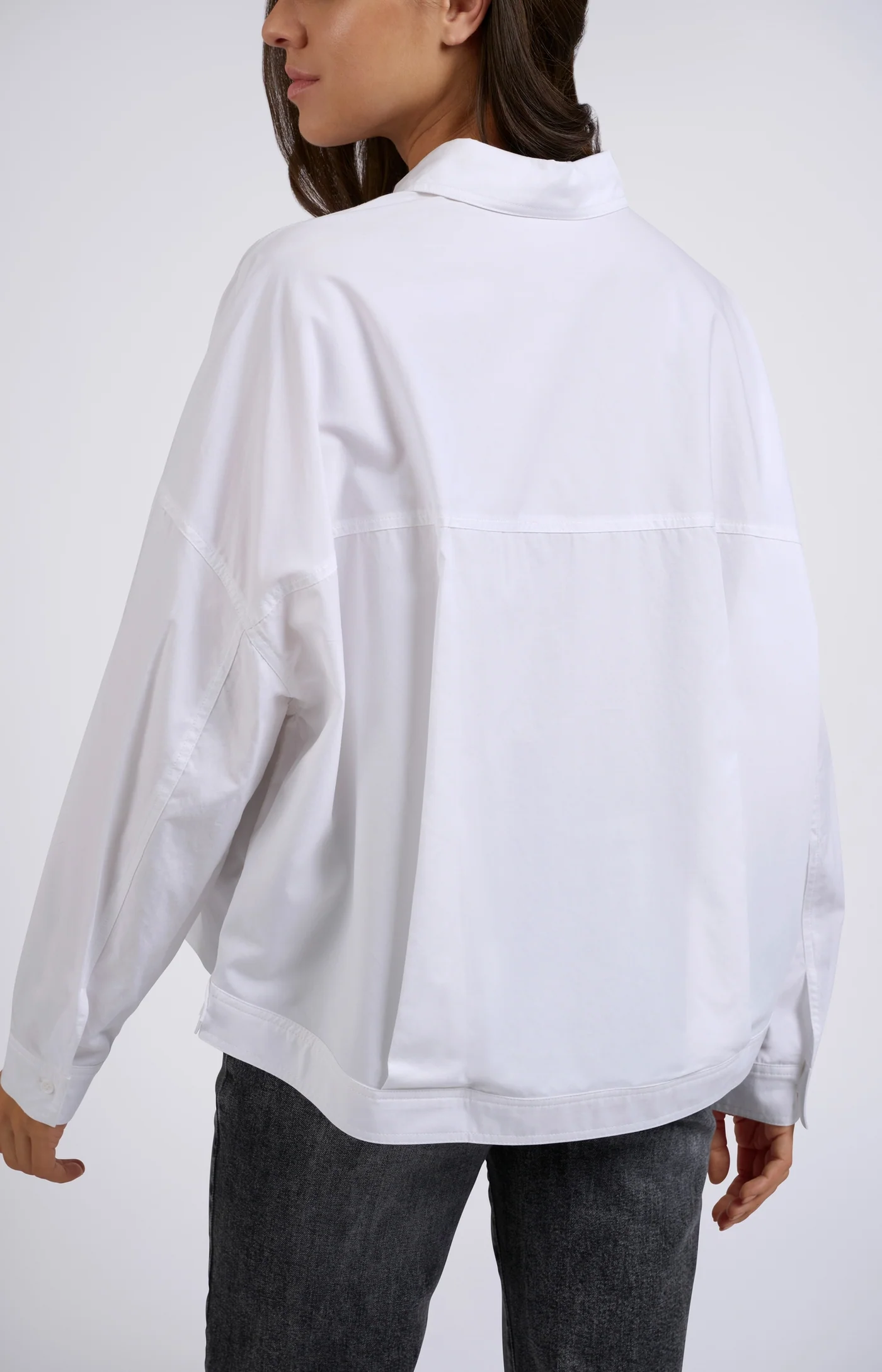 Yaya Batwing Cropped Blouse- Pure White Clothing - Tops - Shirts - Blouses - Blouses Mid Price by Yaya | Grace the Boutique