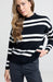 Yaya Block Stripe Sweater - Black Dessin Clothing - Tops - Sweaters - Pullovers by Yaya | Grace the Boutique