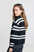 Yaya Block Stripe Sweater - Black Dessin Clothing - Tops - Sweaters - Pullovers by Yaya | Grace the Boutique