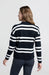 Yaya Block Stripe Sweater - Black Dessin Clothing - Tops - Sweaters - Pullovers by Yaya | Grace the Boutique