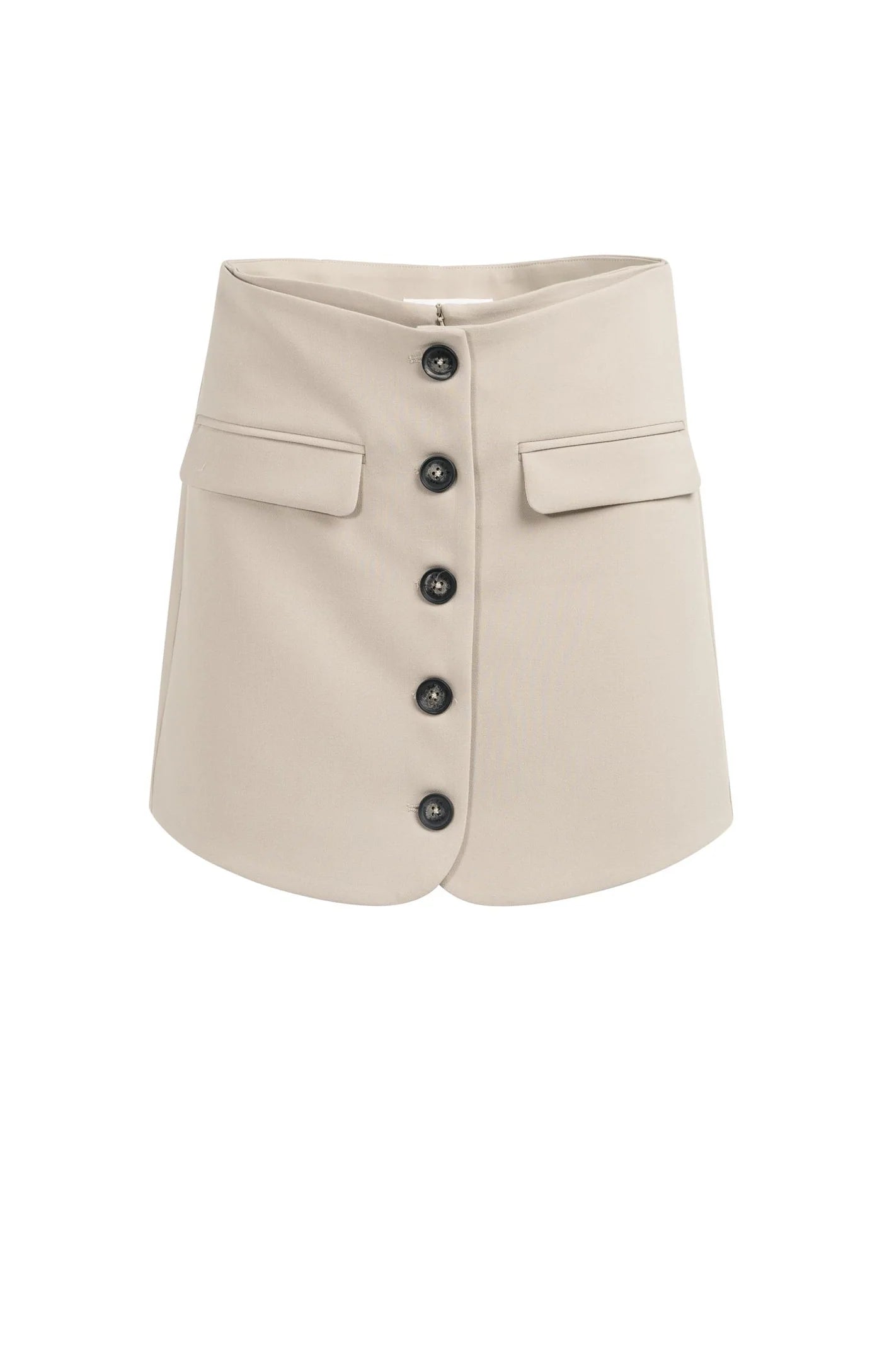 Yaya Button Front Skort - Crockery